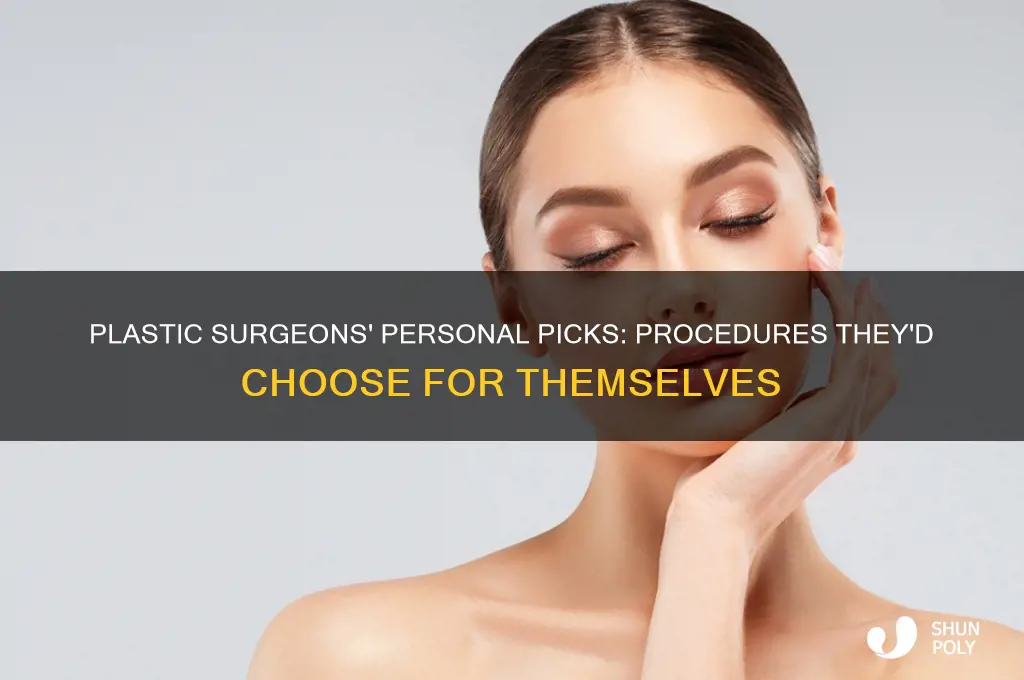 which procedures would plastic surgeons do on themselves
