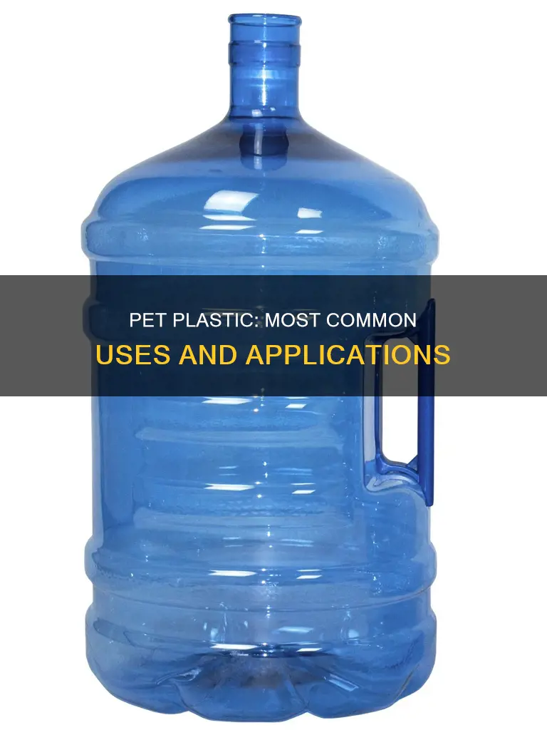 which products are pet plastic most common