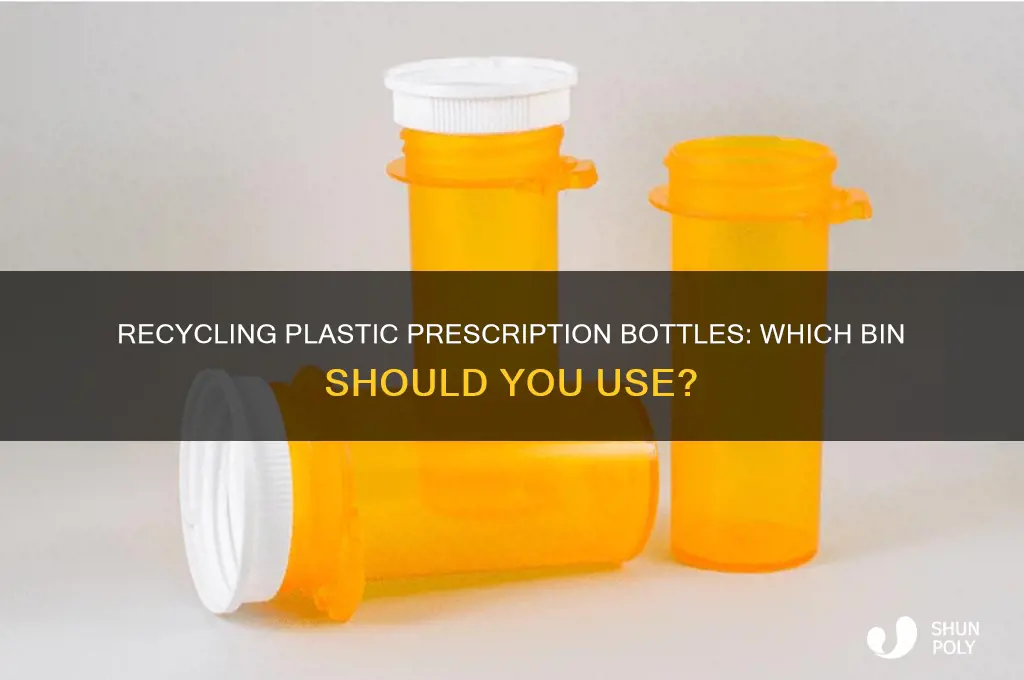 which recyling bin is for plastic prescription bottles