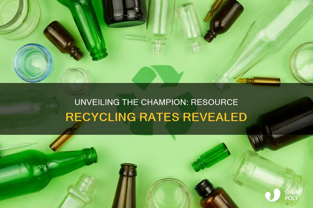 which resource has the highest recycling rate