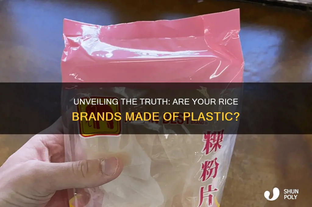 which rice brands are made of plastic