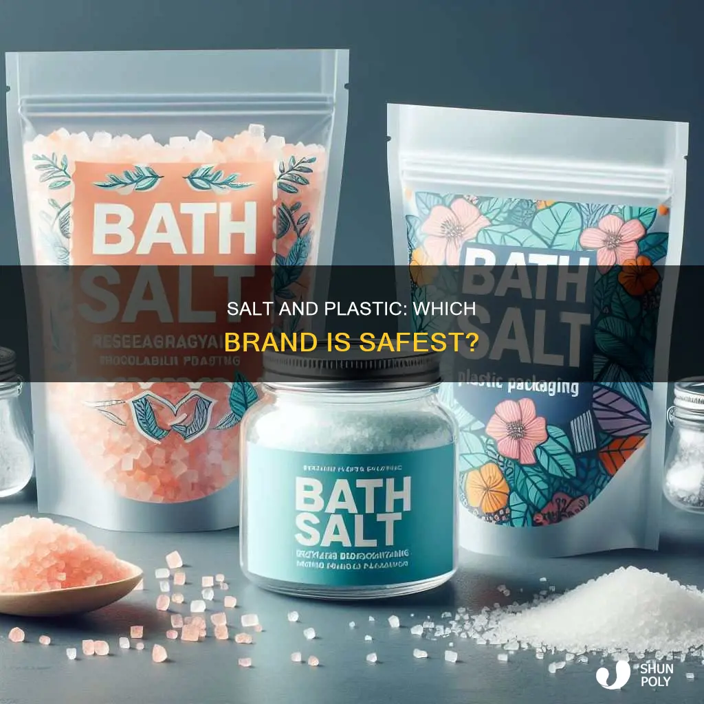 which salt contains least plastic