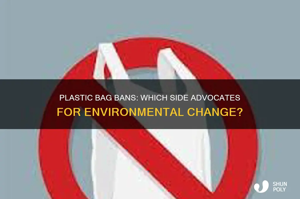 which side wants to ban plastic bags