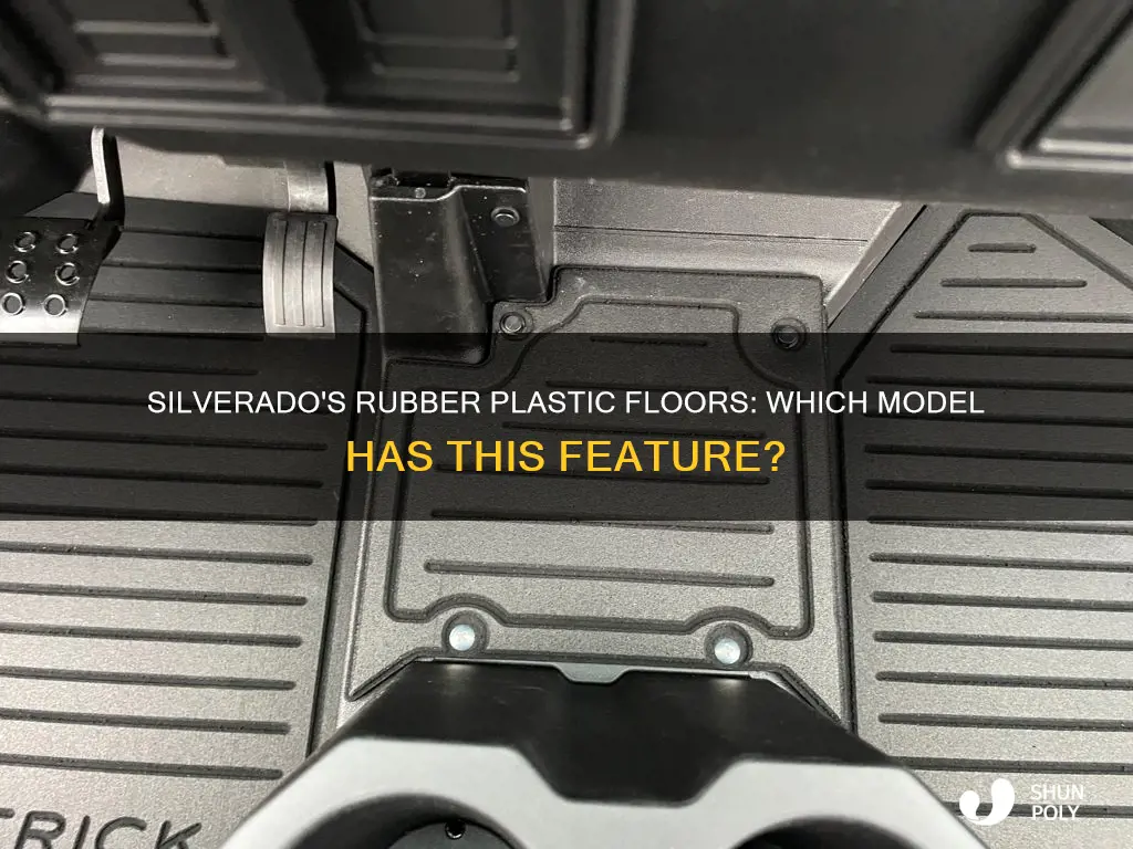 which silverado has rubber plastic floora