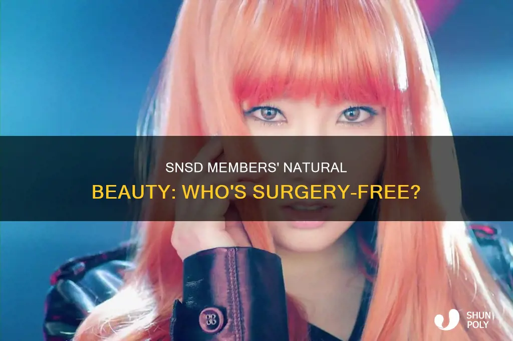which snsd member has no plastic surgery