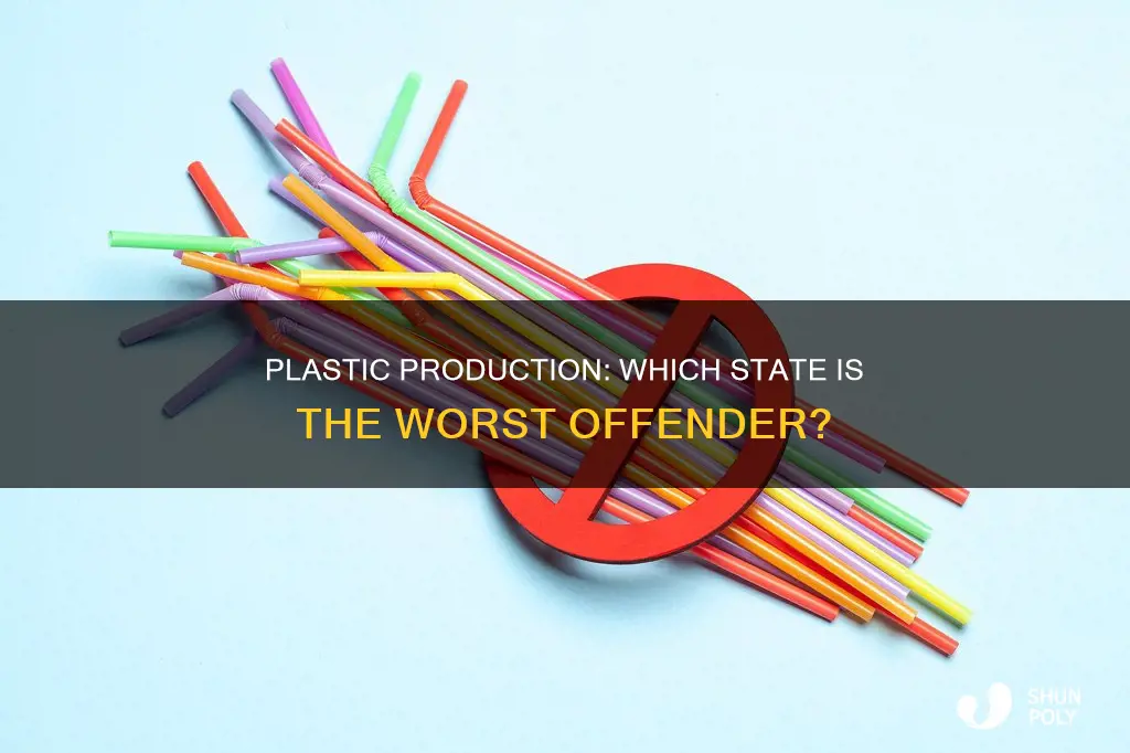 which state produces the most plastic