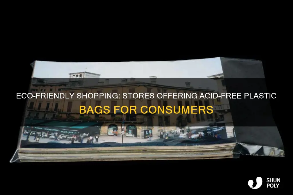 which stores use acid free plastic shopping bags