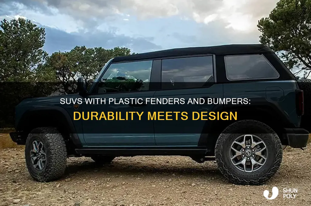 which suv made with plastic fenders and bumpers