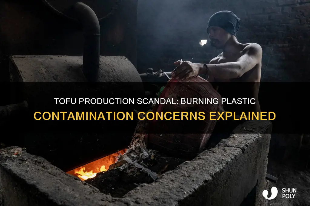 which tofus made over burning plastic