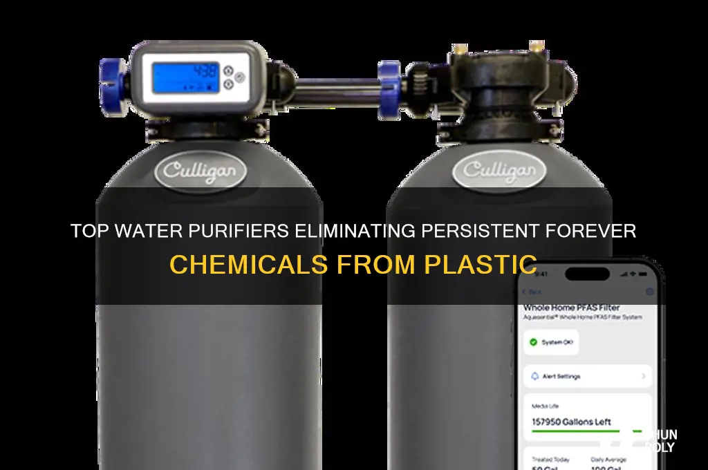 which water purifiers remove the most forever chemicals plastic