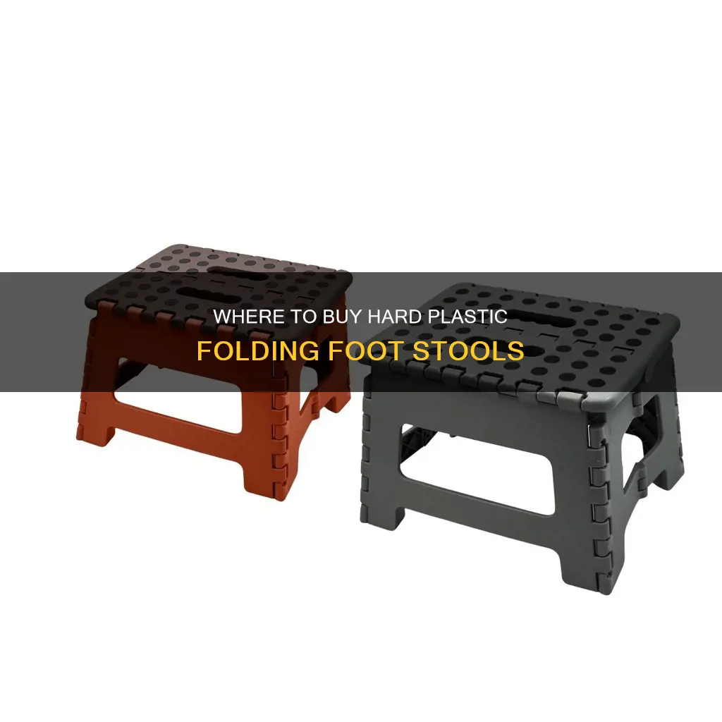 who carries hard plastic folding foot stools
