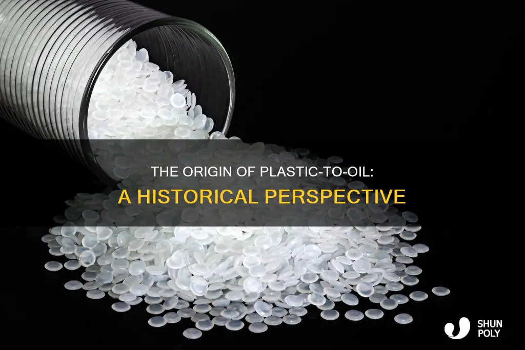 who firstly mention plastic to oil