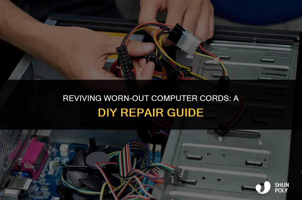 who fix computer cord when the plastic wears off