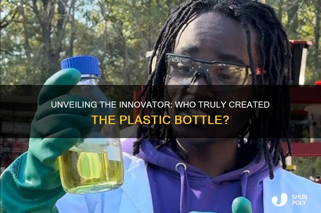 who gets credit creating plastic bottle