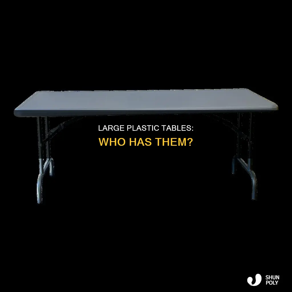 who has 8 foot plastic tables