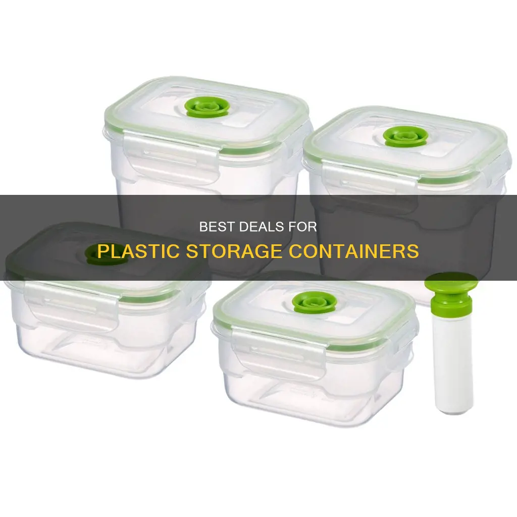 who has plastic storage containers on sale
