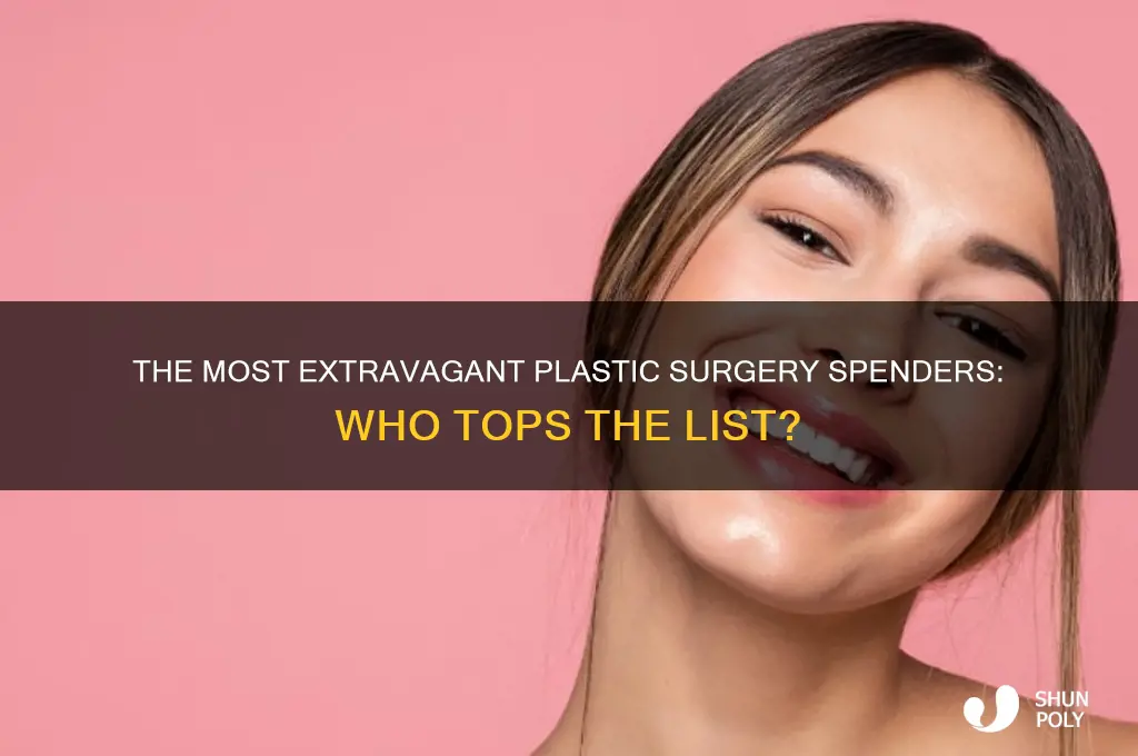 who has spent the most money on plastic surgery