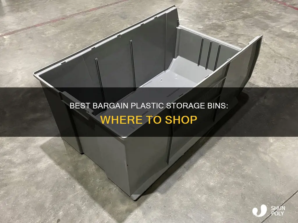who has the cheapest plastic storage bins