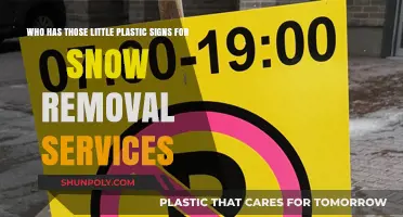 Where to Find Small Plastic Snow Removal Service Signs Nearby