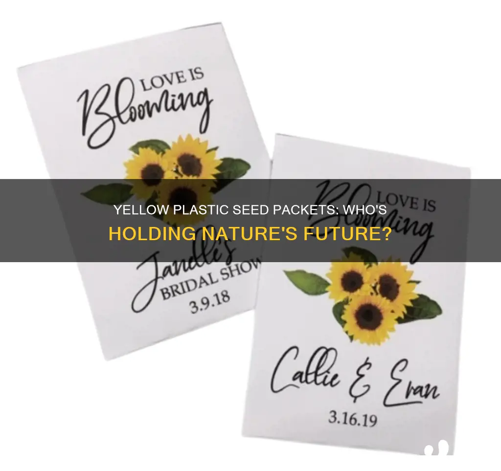 who has yellow plastic seed packets