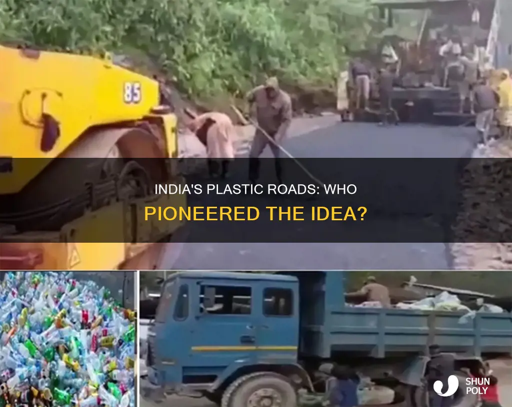 who invented plastic roads in india