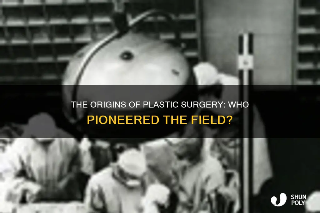 who invented plastic surgeon