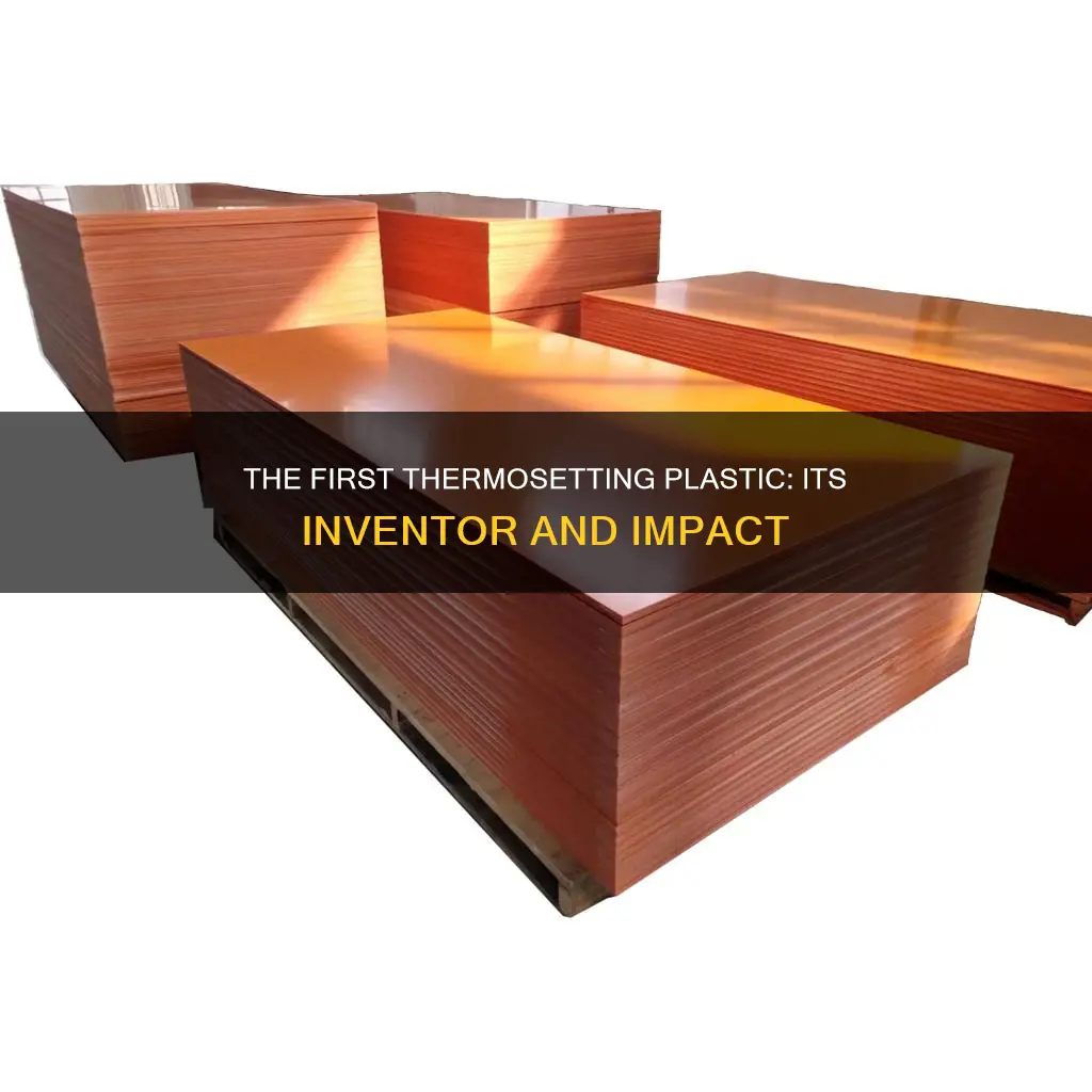 who invented the first thermosetting plastic