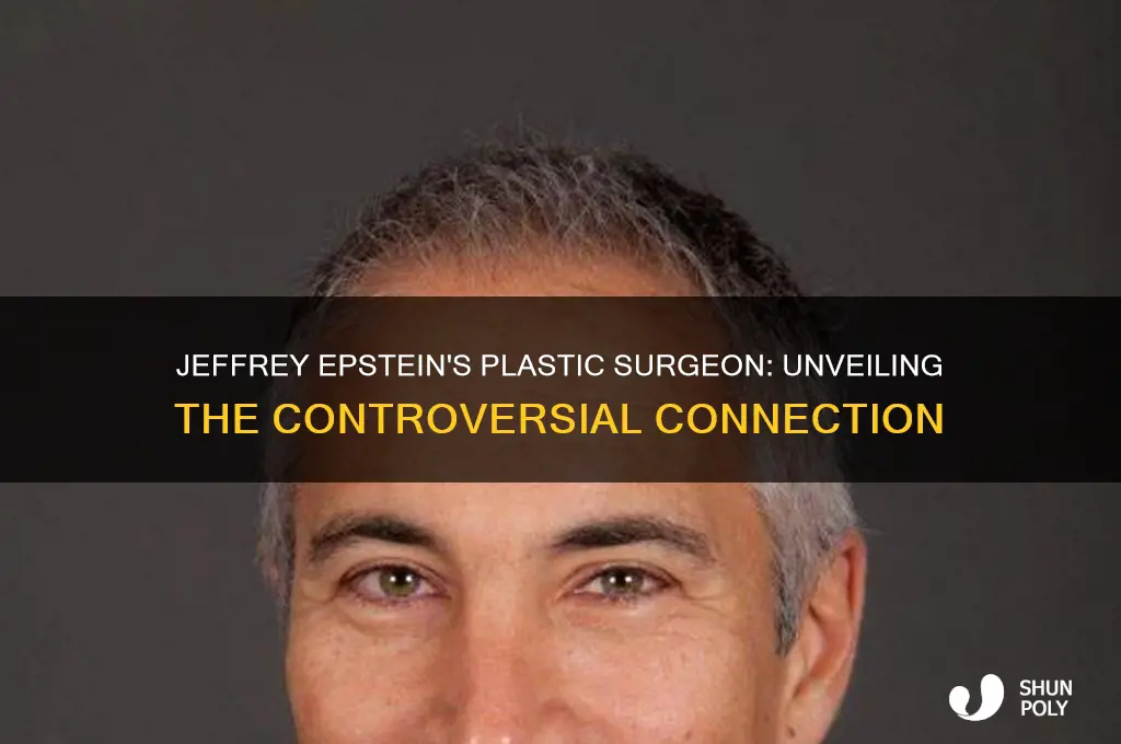 who is jeffrey epstein plastic surgeon