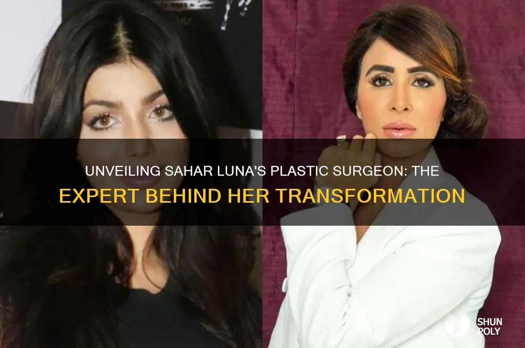 who is sahar luna plastic surgeon