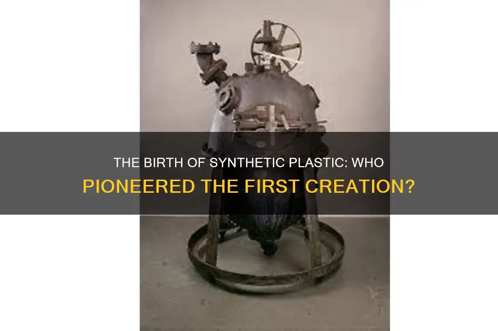 who made first synthetic plastic in world