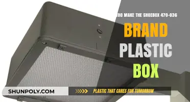 Who Crafts the Shoebox 470-036 Brand Plastic Box?