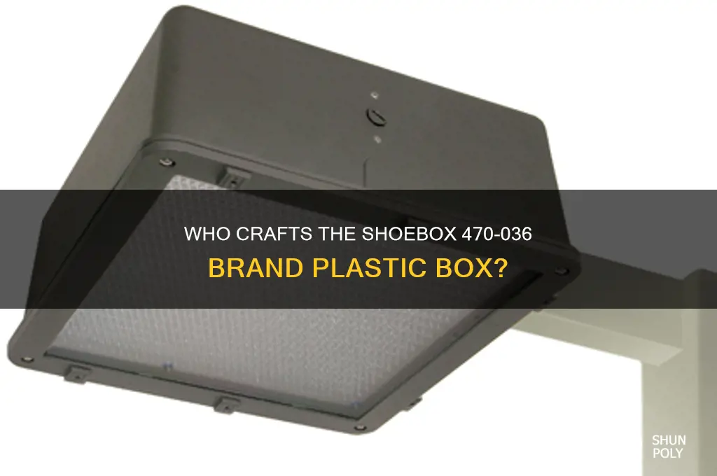 who make the shoebox 470-036 brand plastic box