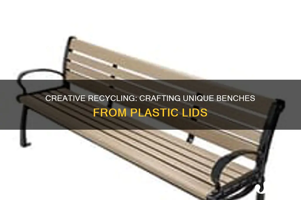 who makes a bench out of plastic lids