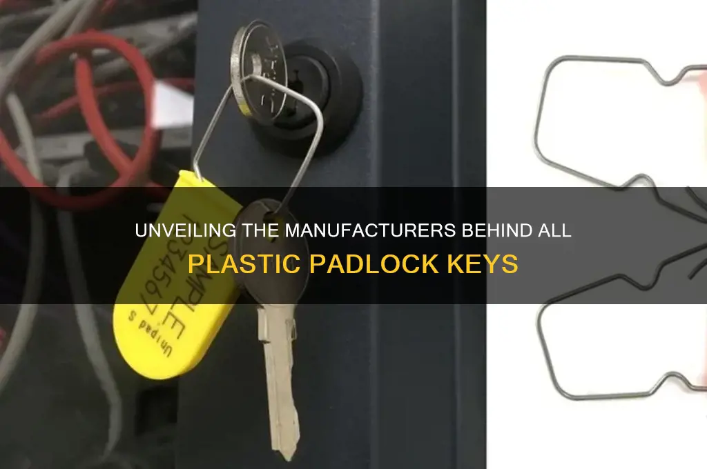 who makes all plastic keys for padlocks