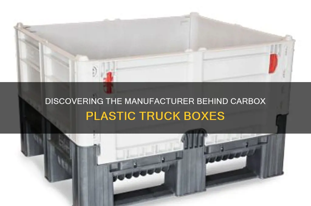 who makes cargobox plastic truck boxes