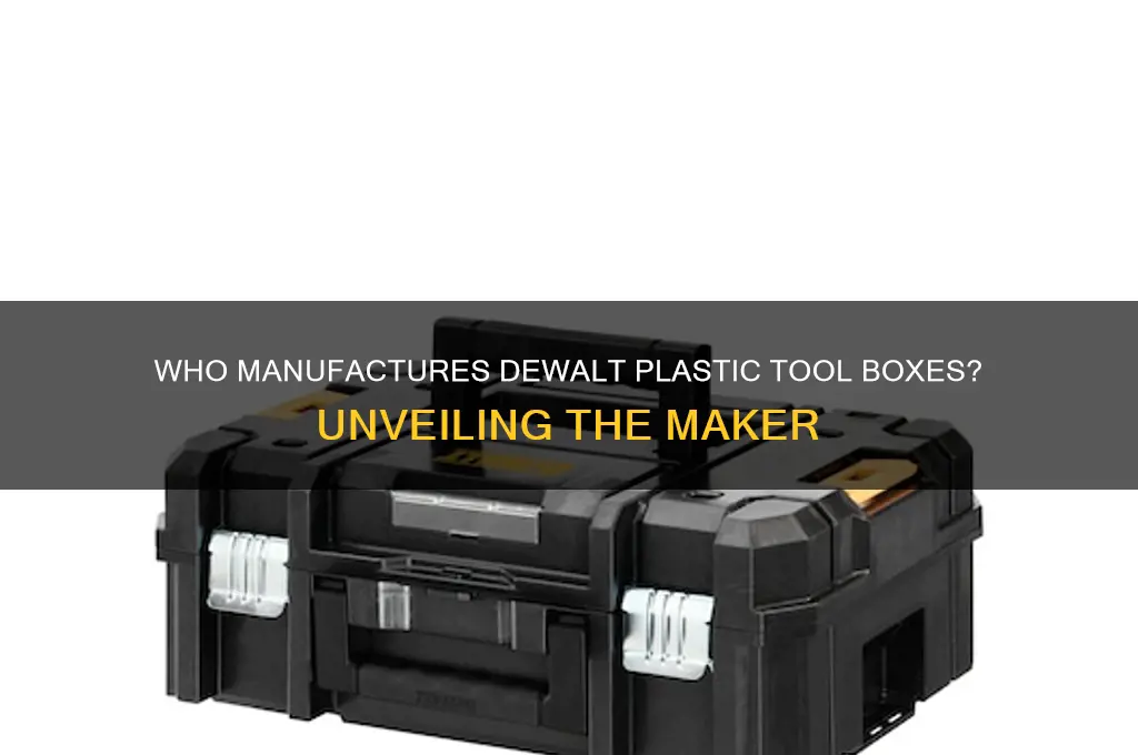 who makes dewalt plastic tool boxes
