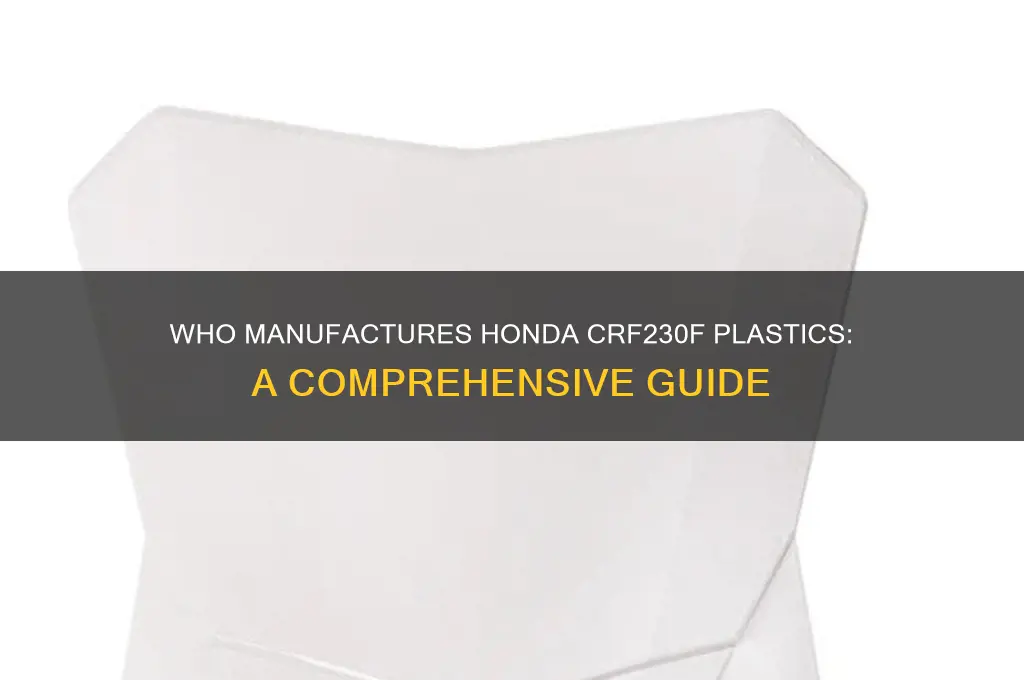 who makes honda plastics crf230f