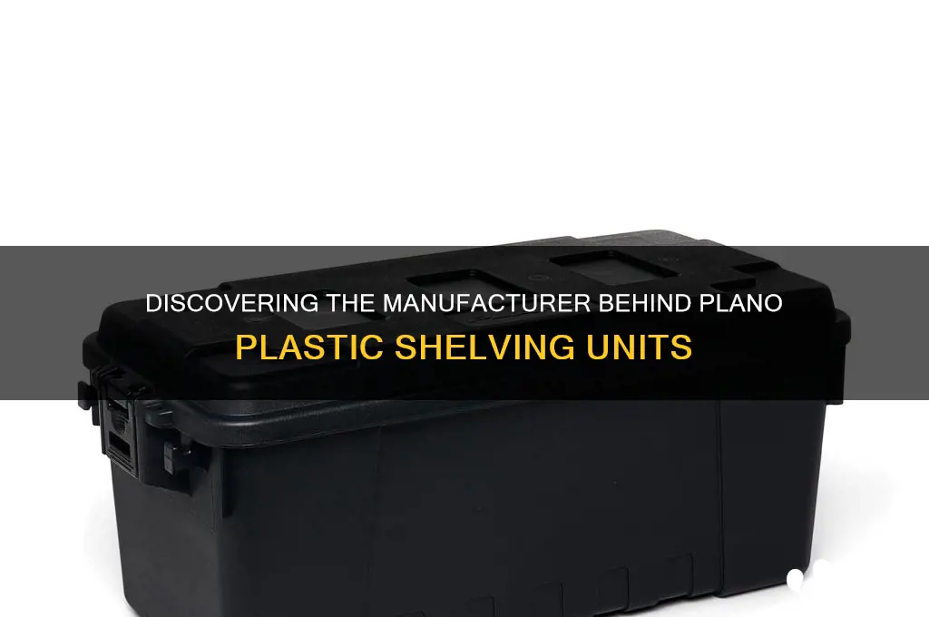 who makes plano plastic shelving
