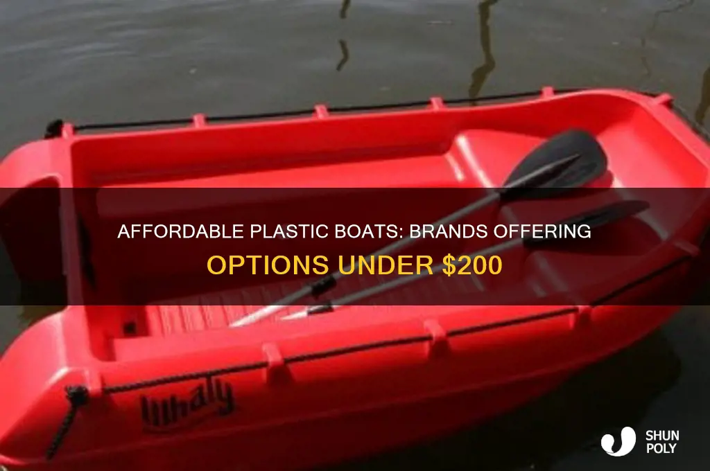 who makes plastic boats between $1 and $200