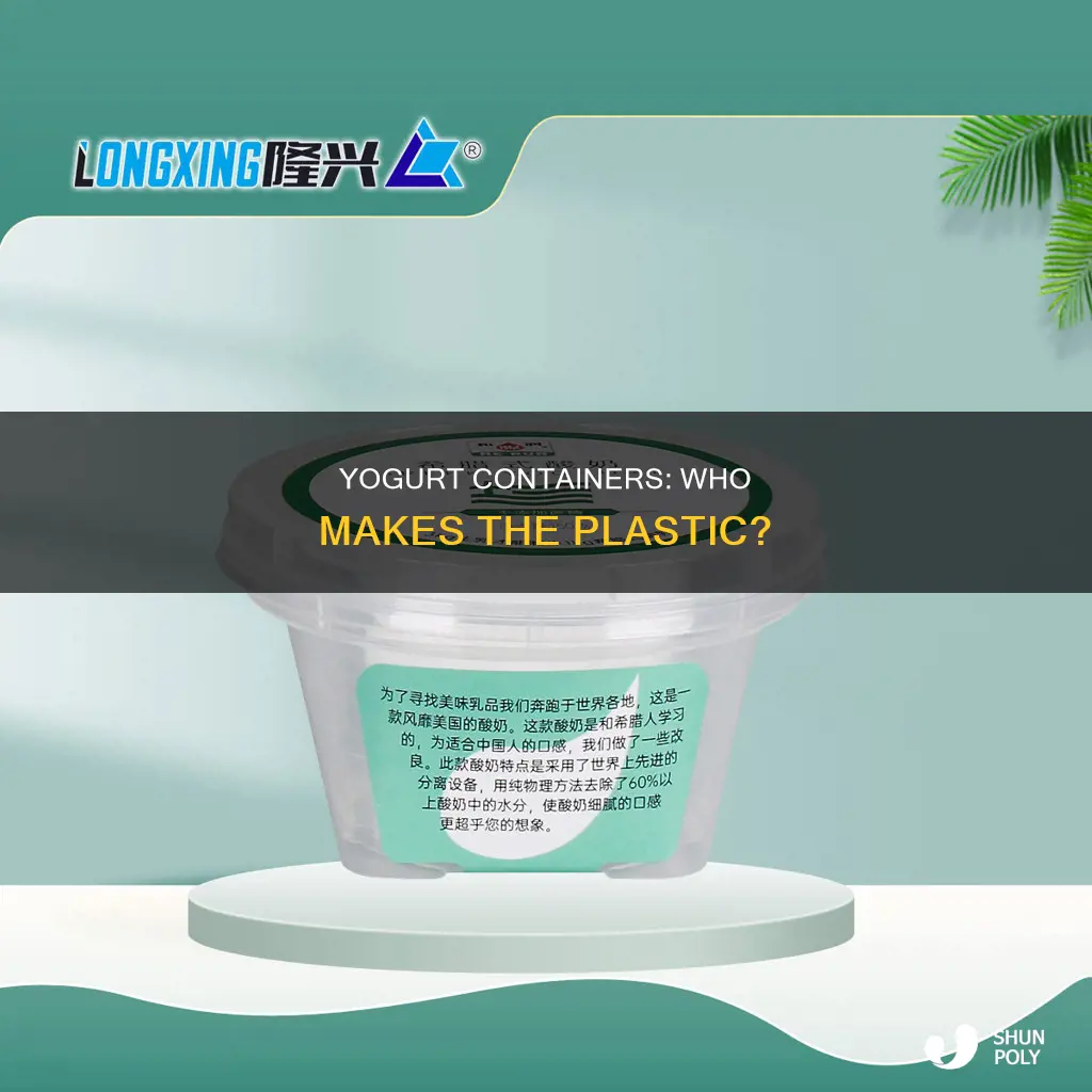who makes plastic for yogurt containers