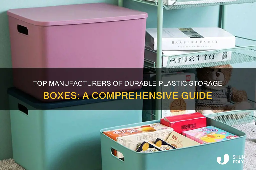 who makes plastic storage boxes