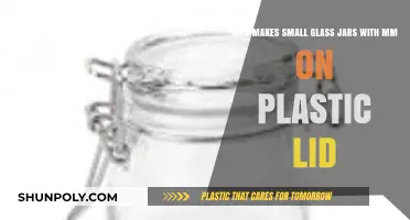Who Crafts Small Glass Jars with MM Plastic Lids?