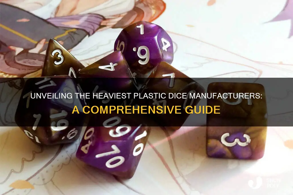 who makes the heaviest plastic dice