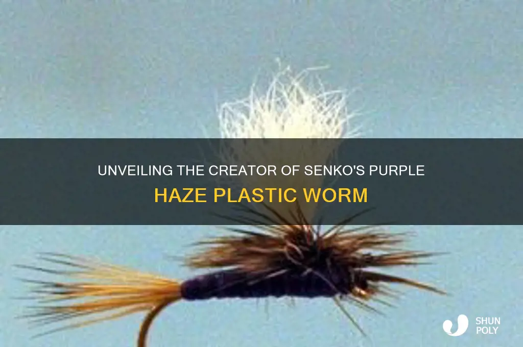 who makes the senko color purple haze plastic worm