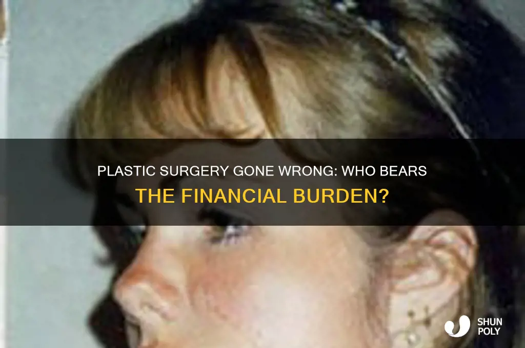 who pays when plastic surgery goes wrong