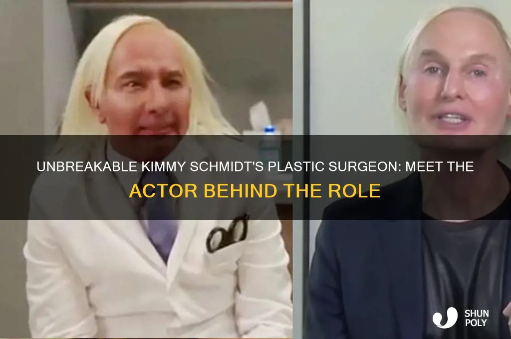 who plays the plastic surgeon on unbreakable kimmy