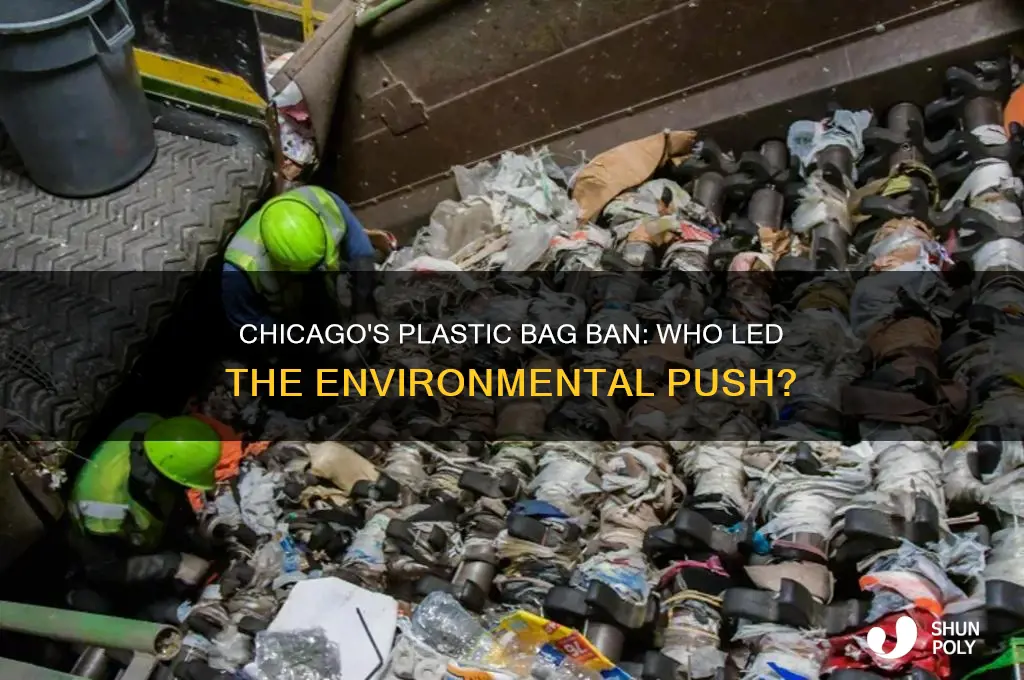 who pushed the ban for plastic bags in chicago