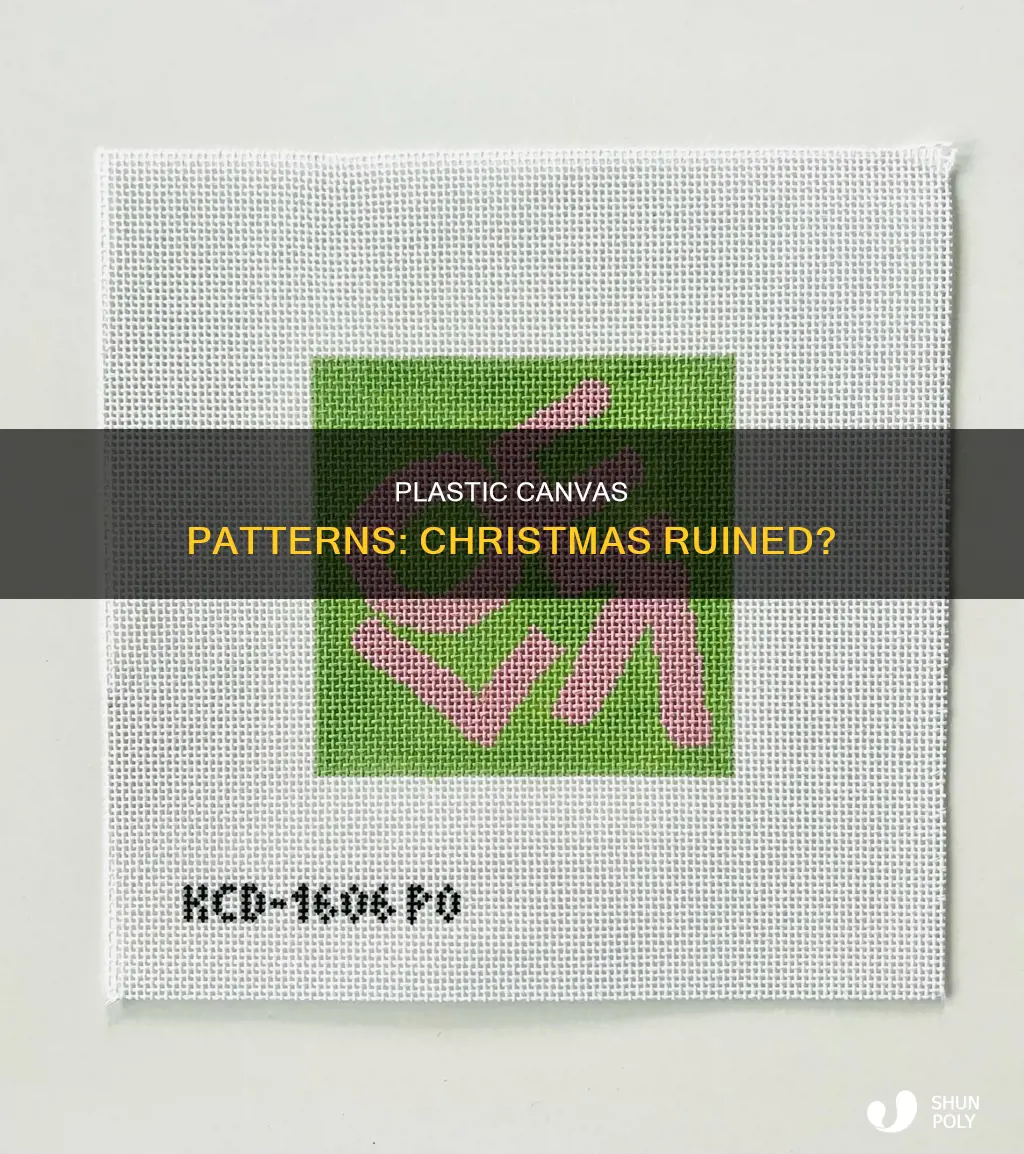 who ruined christmas plastic canvas patterns