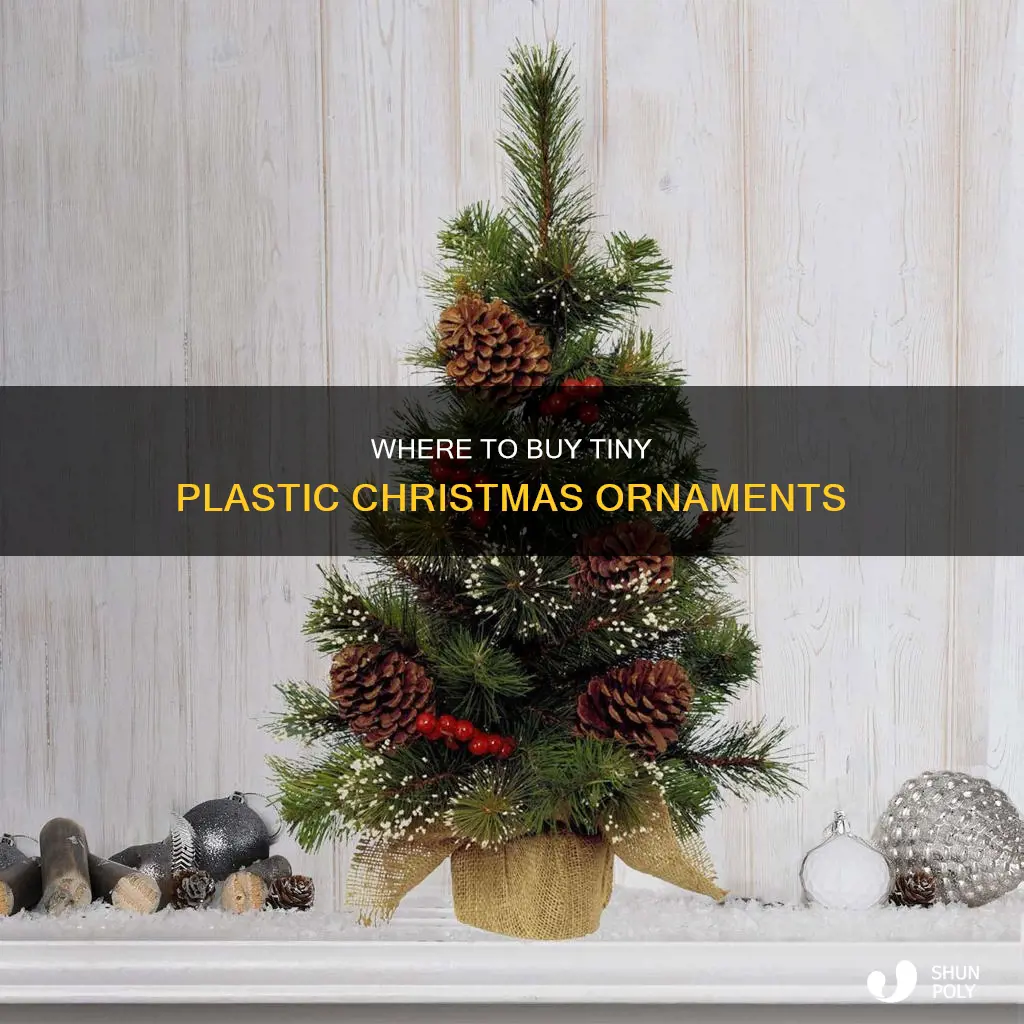 who sales tiny plastic christmas ornaments