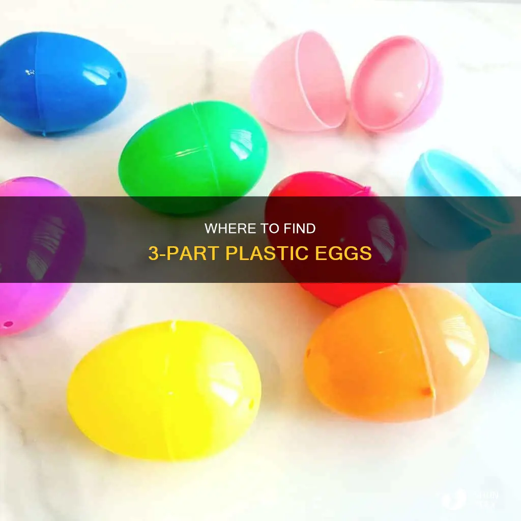 who sells 3 part plastic eggs